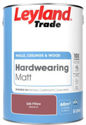 Leyland Trade Hardwearing Matt Emulsion Paint Silk Pillow (Ppg18-31) 5L - thumbnail 2