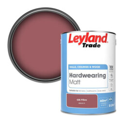 Leyland Trade Hardwearing Matt Emulsion Paint Silk Pillow (Ppg18-31) 5L - thumbnail 1