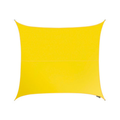 Kookaburra 5.4M Square Waterproof Yellow Garden Patio Sun Shade Sail Canopy 98% Uv Block With Free Rope - image 1