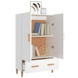 Berkfield Highboard White 70X31X115 Cm Engineered Wood - thumbnail 4