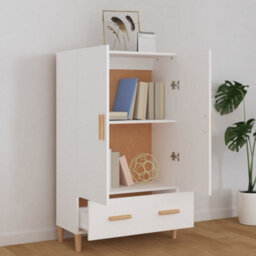 Berkfield Highboard White 70X31X115 Cm Engineered Wood - thumbnail 3