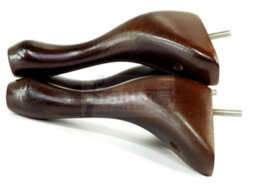 L&F Queen Anne Wooden Legs Antique Brown 200mm High Set Of 4 Furniture Feet Settee Chairs  Sofas Footstools M10 (10mm) - thumbnail 4