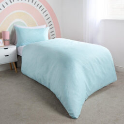 OHS Rainbow Duvet Cover Bedding Set Quilt Pillowcase Reversible, White - Single - thumbnail 4