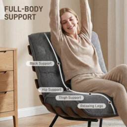 Homcom Accent Chair, Reading Chair With Spring Cushion, Dark Grey - thumbnail 5