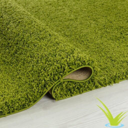 STALWART Modern Shaggy Rug - 5Cm Plush Thick Pile, Non-Slip, Soft Touch Carpet - Washable Area Rugs (Green, 80X150 Cm) - thumbnail 2