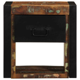 Berkfield Bedside Cabinets 2 Pcs Multicolour 40X35X40 Cm Solid Wood Reclaimed - thumbnail 6