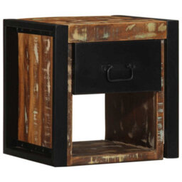 Berkfield Bedside Cabinets 2 Pcs Multicolour 40X35X40 Cm Solid Wood Reclaimed - thumbnail 5