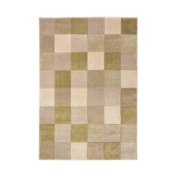 Melrose Green Blocks Geometric Design X-Large Indoor Area Rug 200/290Cm - thumbnail 4