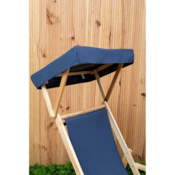 Orsina Blue Lounger, Easy To Clean Lounger Chair Outdoor, Weather-Resistant Chaise Lounge, Space-Saver Sun Lounger - thumbnail 9