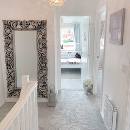 Melody Maison Large Baroque-Style Silver Wall / Floor Mirror 90Cm X 168Cm - thumbnail 4
