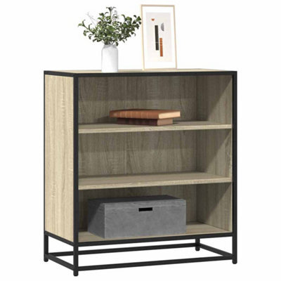 Berkfield Sideboard Sonoma Oak 68X35X76 Cm Engineered Wood And Metal - image 1