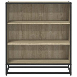 Berkfield Sideboard Sonoma Oak 68X35X76 Cm Engineered Wood And Metal - thumbnail 4