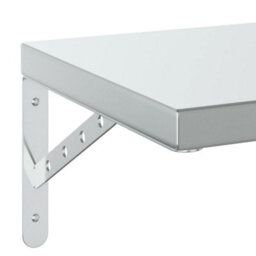 Berkfield Wall Shelves 2 Pcs 75X30 Cm Silver Stainless Steel - thumbnail 8
