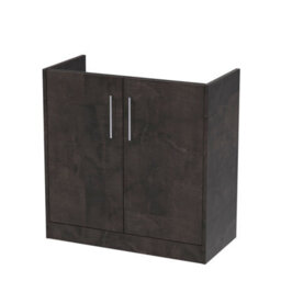 Hudson Reed Components Floor Standing 2 Door Unit (385mm Deep), 800mm-Metallic Slate - thumbnail 1