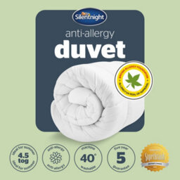 Silentnight Anti Allergy 4.5 Tog Duvet, White, Double - thumbnail 9