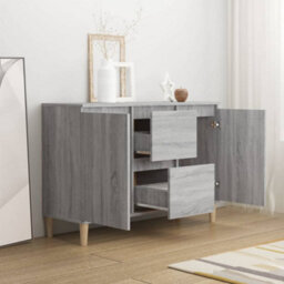 Berkfield Sideboard Grey Sonoma 103.5X35X70 Cm Engineered Wood - thumbnail 7