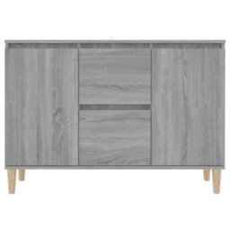 Berkfield Sideboard Grey Sonoma 103.5X35X70 Cm Engineered Wood - thumbnail 4