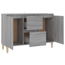 Berkfield Sideboard Grey Sonoma 103.5X35X70 Cm Engineered Wood - thumbnail 3