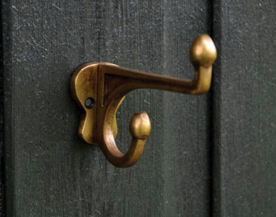 The Foundryman School House Solid Brass Wall Hook