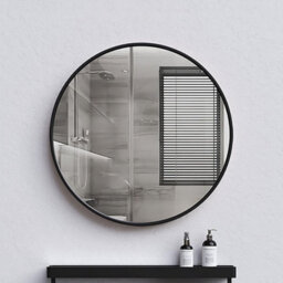 40Cm Modern Round Wall Mirror Mounts Easily In Bathroom Bedroom Or Dressing Area Designed For Makeup Grooming Or Decorative Wall A - thumbnail 1