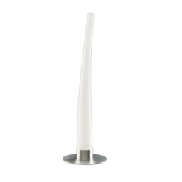 Luminosa Lighting Luminosa Estalacta Table Lamp 1 Light Indoor, Silver/opal White - thumbnail 1