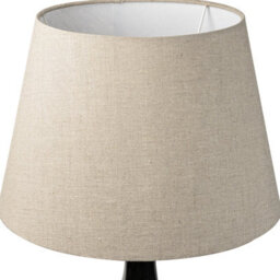 Large Black Brown Wash Wooden Table Lamp With Fabric Shade For Living Room Or Bedroom 77X40X40Cm - thumbnail 4