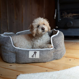 All Pond Solutions All Pet Solutions Alfie - Brown Soft Dog Bed - Size M/l - thumbnail 6