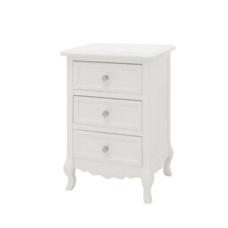 Melody Maison Pair Of White 3 Drawer Bedside Tables - Victoria Range - thumbnail 8
