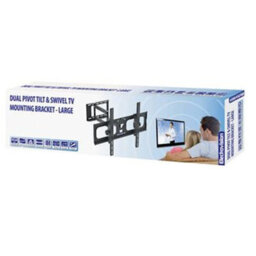 Kenable Dual Arm Tilt And Swivel Tv Wall Mounting Bracket 32 To 65 Inch Tvs - thumbnail 3