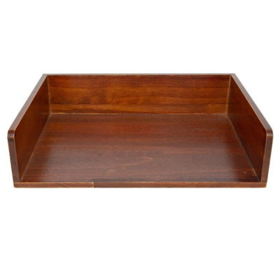 Stackable Wooden Letter Tray Desk Organiser Document - image 1