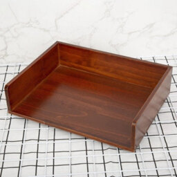 Stackable Wooden Letter Tray Desk Organiser Document - thumbnail 3