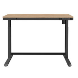 Loops Ergonomic Electric Sit-Stand Desk With Usb Ports And Storage Drawer - 1200 X 600mm Black And Oak Finish - thumbnail 8