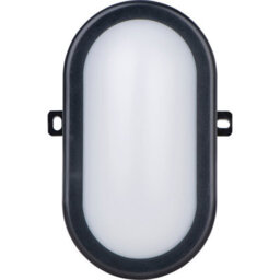 Luceco Eco Mini Oval Bulkhead Light, Ip54, 5.5W, 450Lm, 4000K, Black - thumbnail 3