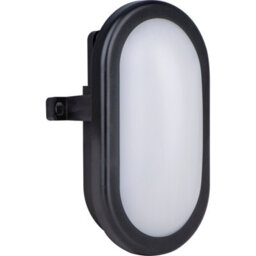Luceco Eco Mini Oval Bulkhead Light, Ip54, 5.5W, 450Lm, 4000K, Black - thumbnail 2