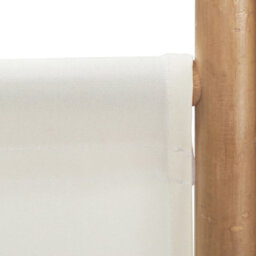 Berkfield Classic Folding 3-Panel Room Divider 120 Cm Bamboo And Canvas - thumbnail 8