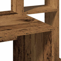 Berkfield Desk With Shelves Old Wood 100X45X140 Cm Engineered Wood - thumbnail 7
