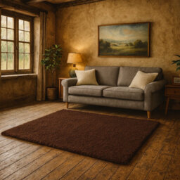 Uetian Extra Thick Heavy 5Cm Pile Soft Shaggy Rugs Modern Area Rugs Bedroom Hall Rugs Dark Brown120 X 170Cm - thumbnail 7