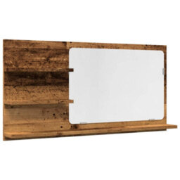 Walplus Bathroom Mirror Cabinet Old Wood 90X11X45 Cm Engineered Wood - thumbnail 2
