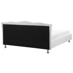 Beliani Bed Faux Leather Metz 160 X 200 Cm (Eu King Size) White - thumbnail 6