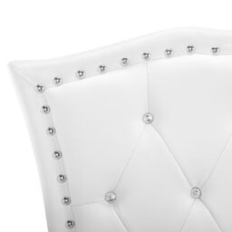 Beliani Bed Faux Leather Metz 160 X 200 Cm (Eu King Size) White - thumbnail 7