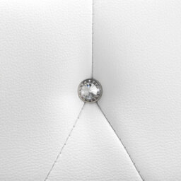 Beliani Bed Faux Leather Metz 160 X 200 Cm (Eu King Size) White - thumbnail 8