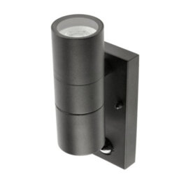 CGC Lighting Cgc Leon Black Stainless Steel Gu10 Up And Down Outdoor Wall Light Security Pir Motion Sensor - thumbnail 5