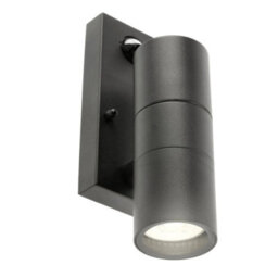 CGC Lighting Cgc Leon Black Stainless Steel Gu10 Up And Down Outdoor Wall Light Security Pir Motion Sensor - thumbnail 4