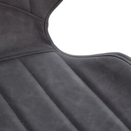 Homcom Set Of 2 Pu Leather Dining Chair Moulded Seats With Steel Frame Grey - thumbnail 9