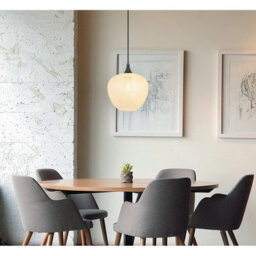 Luminosa Lighting Luminosa Maxy 29Cm Dome Pendant Ceiling Light Gunmetal Clear Glass Shade 1X E27 - thumbnail 5