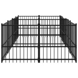 Berkfield Outdoor Dog Kennel Steel 7.51 M2 - thumbnail 4