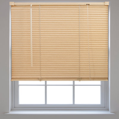 Furnished Pvc Venetian Blinds - Natural 25mm Slats Trimmable Blinds For Windows And Doors  (W)70Cm (L)150Cm - image 1