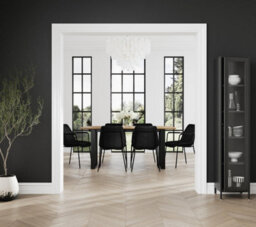 LPD Antibes Dining Table - Mdf/metal - L180 X W90 X H76 Cm - Russet/black Matte - thumbnail 6