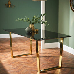 LPD Antibes Dining Table - Mdf/metal - L180 X W90 X H76 Cm - Russet/black Matte - thumbnail 1