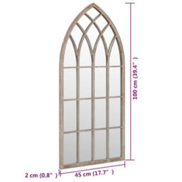Berkfield Mirror Sand 100X45 Cm Iron For Indoor Use - thumbnail 6